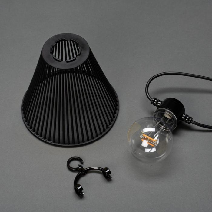 Ljusslinga Ute Startset E27 10 amber LED dekoration Dimmer