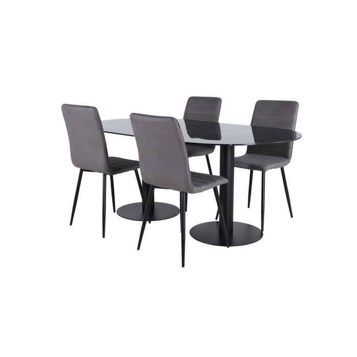 Oval Dining Set Pillan, Windu