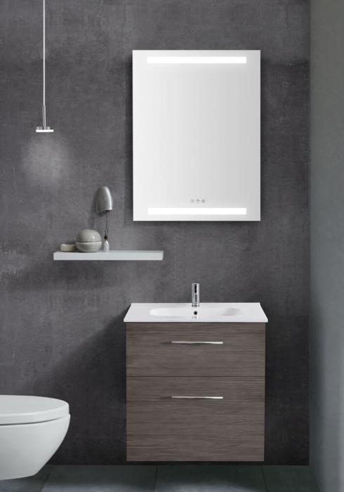 Spegel Level med Belysning & Ljusstyrning