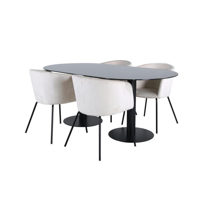 Oval Dining Set Pillan, Berit