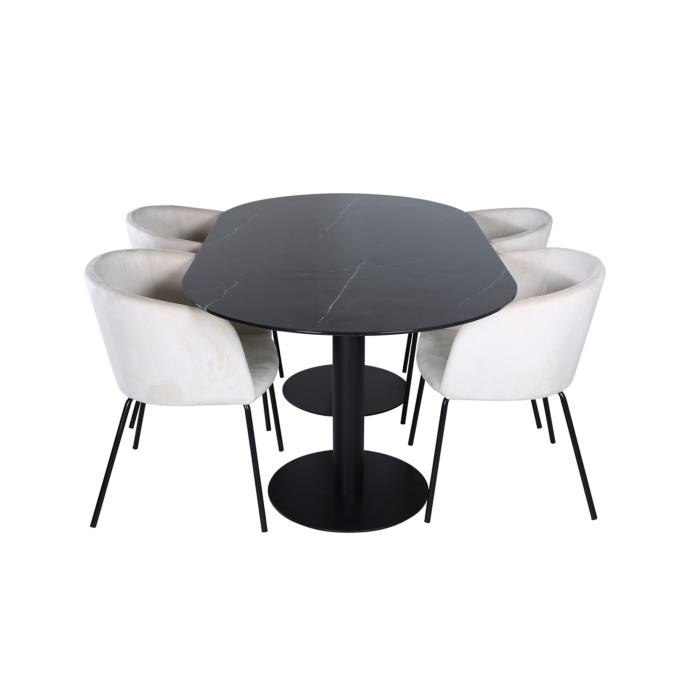 Oval Dining Set Pillan, Berit