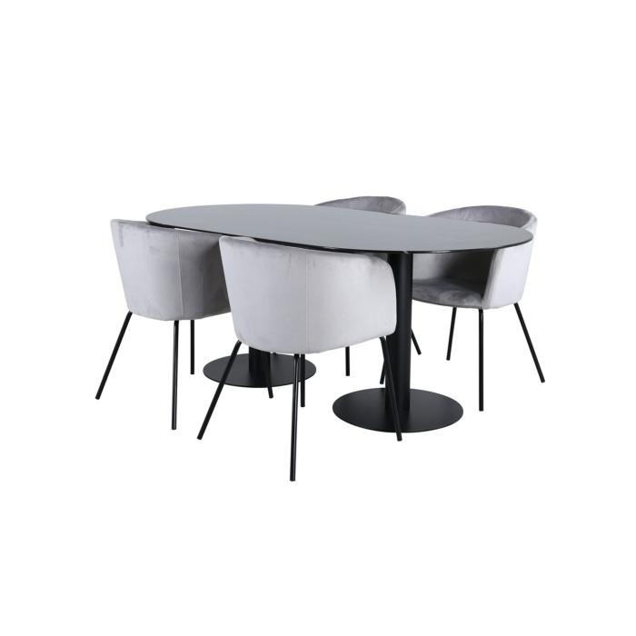Oval Dining Set Pillan, Berit