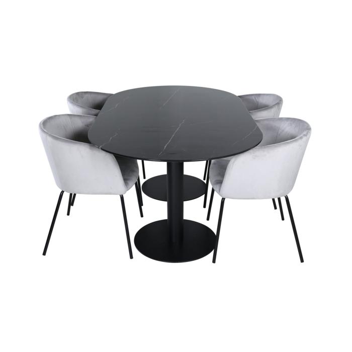 Oval Dining Set Pillan, Berit