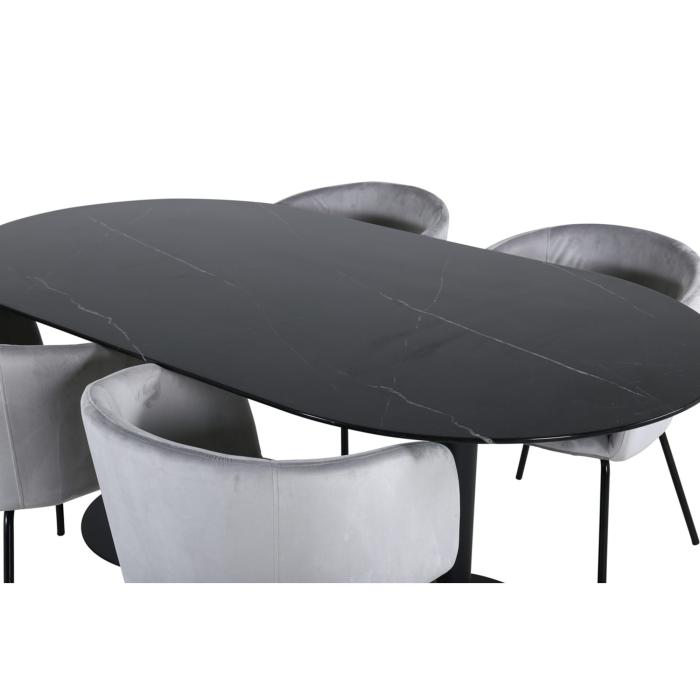 Oval Dining Set Pillan, Berit