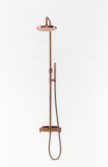 Takduschset Rondo 220 med Mix Termostatblandare