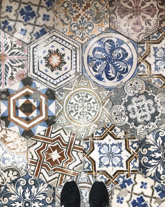 (Utgått) City hexagon terra 29,2x25,4