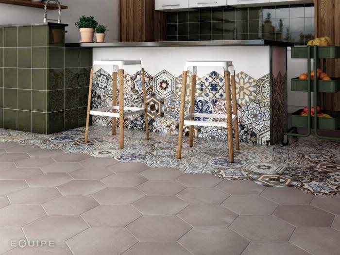 (Utgått) City hexagon terra 29,2x25,4