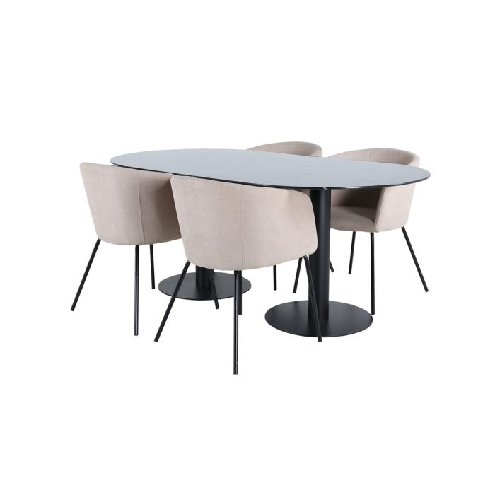 Oval Dining Set Pillan, Berit
