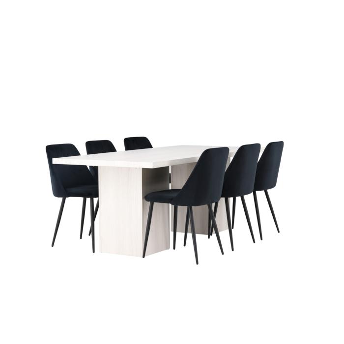 Rektangulär matgrupp Olga, Night
