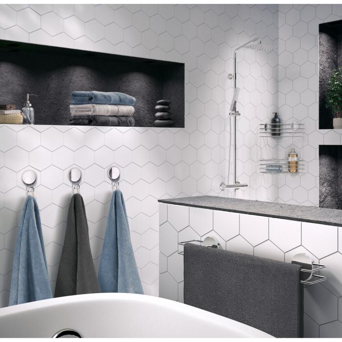 Handduksstång Puck Enkel Självhäftande 500mm