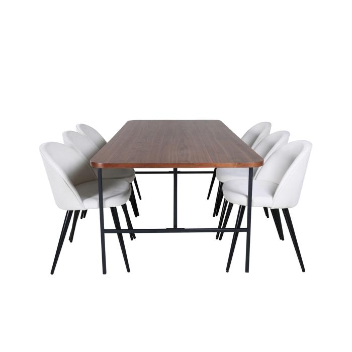 Rektangulär matgrupp Uno, Velvet