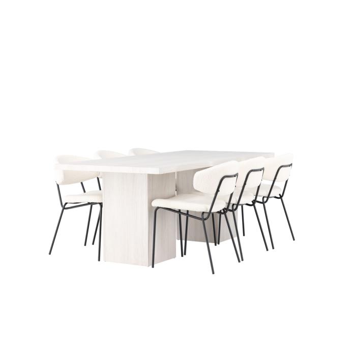 Rektangulär matgrupp Olga, Chico