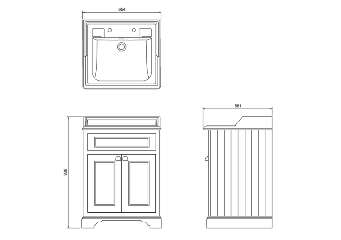 Kommod med Luckor 65