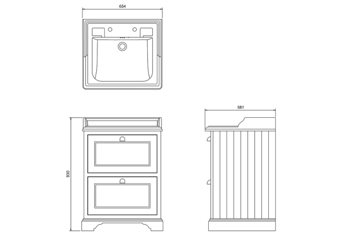 Kommod med Lådor 65
