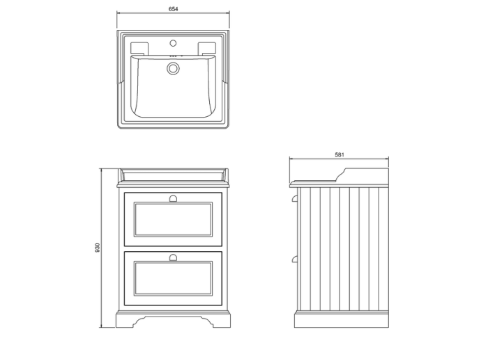 Kommod med Lådor 65