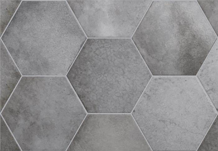 Story grey shadow hexagon 17,5x20