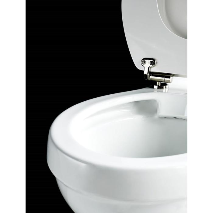 Toastol Rimless, Soft-close Smal cistern 44 & Spolknapp i Krom