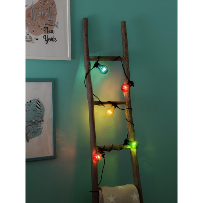Ljusslinga Ute E27 5 LED Svart kabel Timer 6h