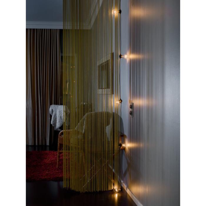 Ljusslinga Ute E27 5 LED Svart kabel Timer 6h
