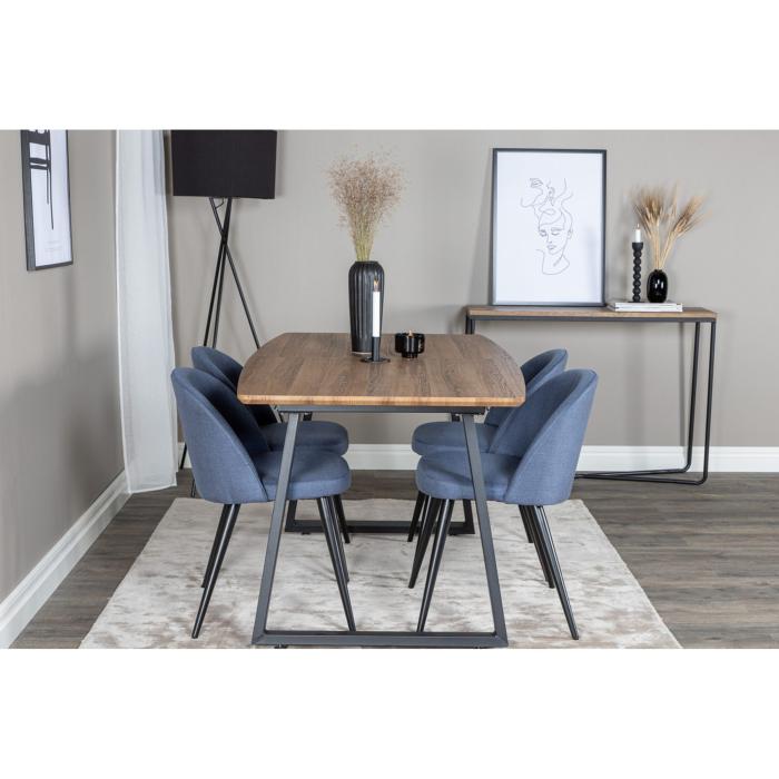 Rectangular Dining Set Inca, Velvet