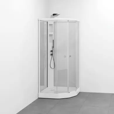 Duschkabin Flow Semi med Inf&auml;lld Blandare