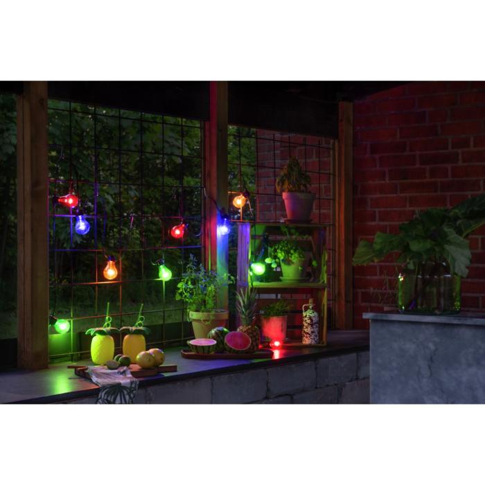 Ljusslinga Ute E27 LED Svart kabel 24V/IP44
