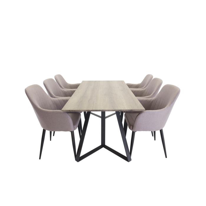 Rektangulär matgrupp Comfort, Marina