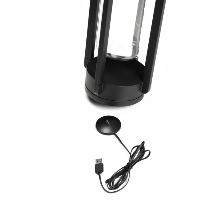 Lanterna Otranto USB Svart Dimbar