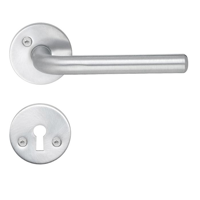 Innerdörrhandtag Spar Grepplängd 115mm Borstad Krom