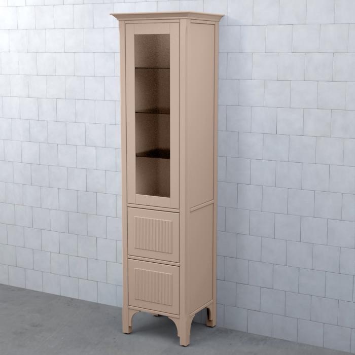 Högskåp Saga med Vitrinlucka, Harv