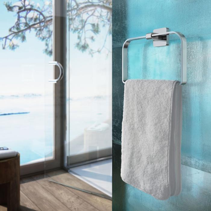 Handduksring Ice Polerad Krom