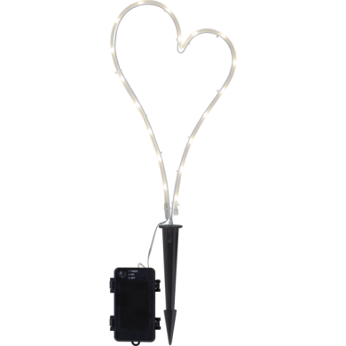 LED Gravljus Decorationheart 21x39cm