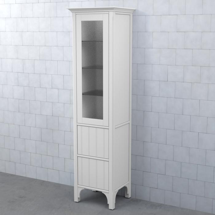 Högskåp Saga med Vitrinlucka, Pärlspont