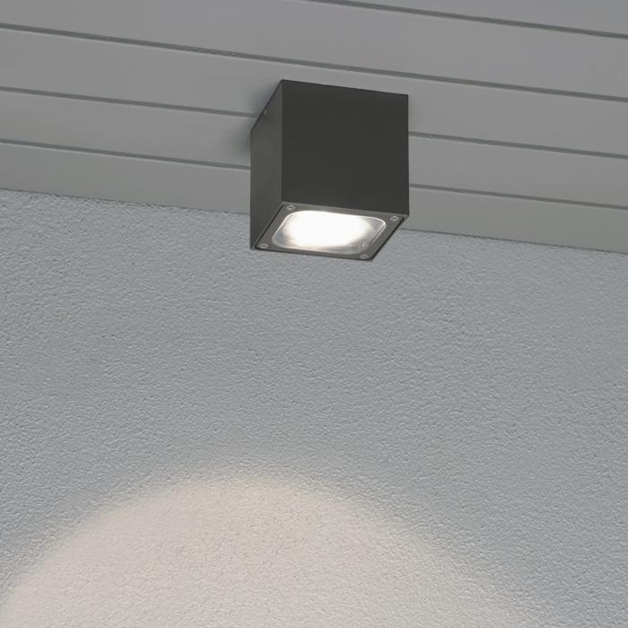 Taklampa Ute Cesena LED 6W Mörkgrå