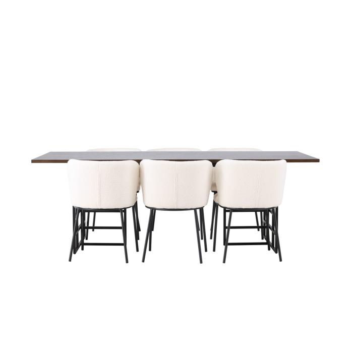 Rektangulär matgrupp Ystad, Edina