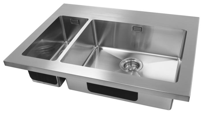 Diskbänk Dubbel, Stor Högerlåda - 80 cm