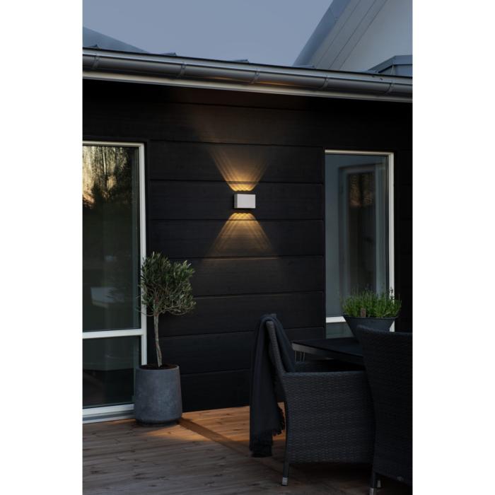 Vägglampa Ute Chieri 2x4 HP-LED
