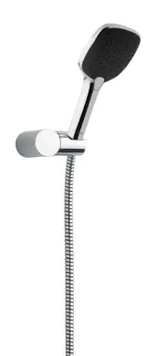 Handdusch Slate 4 med Väggfäste Krom/Svart