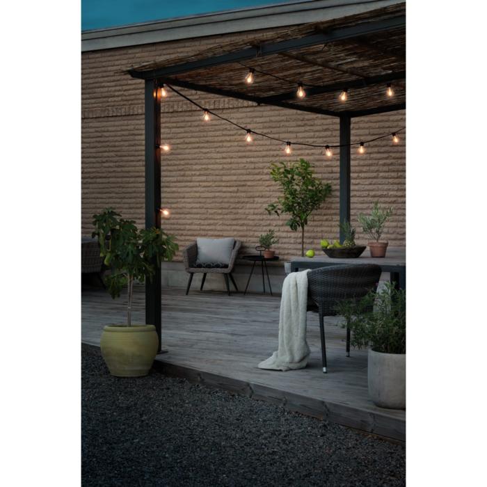 Ljusslinga Ute E27 10 amber M-form utbytbar LED