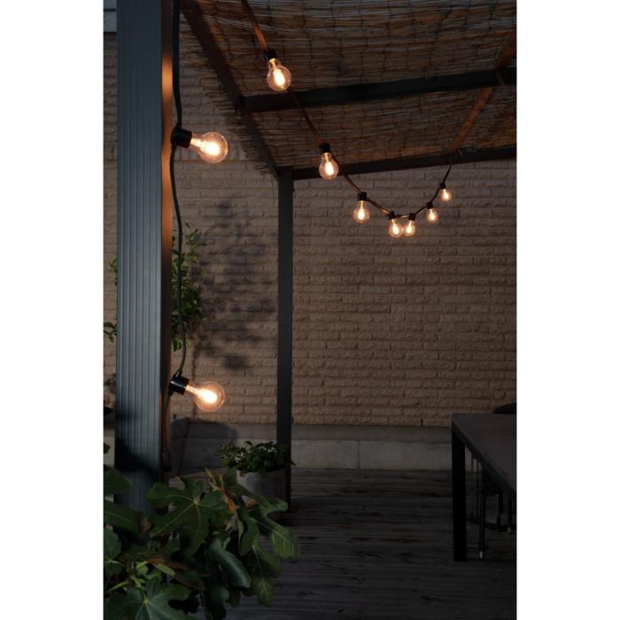 Ljusslinga Ute E27 10 amber M-form utbytbar LED