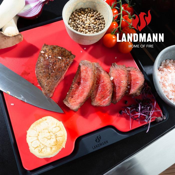 Skärbräda med silikonmatta