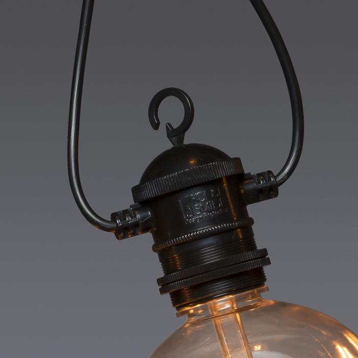 Ljusslinga Ute E27 10 Amber LED, Utbytbar Dimmer Klot