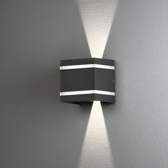 Vägglampa Ute Cremona HP-LED Mörkgrå 2x3W