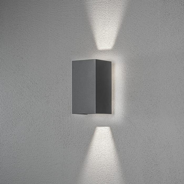 Vägglampa Ute Cremona HP-LED Mörkgrå Upp/ner/bak