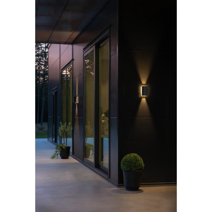 Vägglampa Ute Cremona HP-LED Mörkgrå Upp/ner/bak