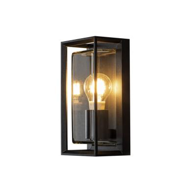 V&auml;gglampa Ute Brindisi E27 Svart/Klarglas