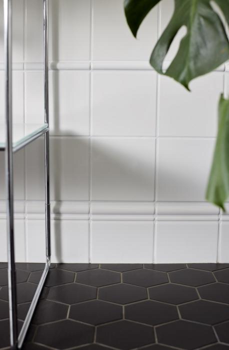 Kakel Sekel Vit Blank Sockel 15x15