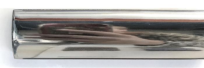 Bård Rund Platina Blank 2,5x20