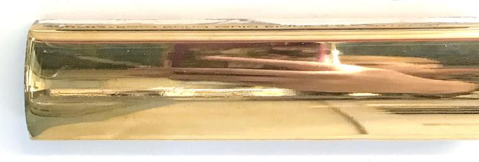 Bård Rund Guld Blank 2,5x20