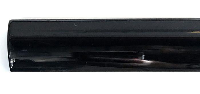 Bård Rund Svart Blank 2,5x20